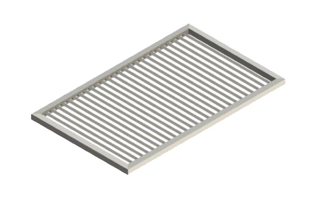 Grille en barre carrée